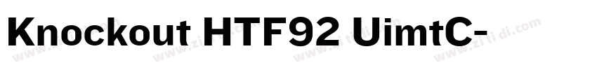 Knockout HTF92 UimtC字体转换